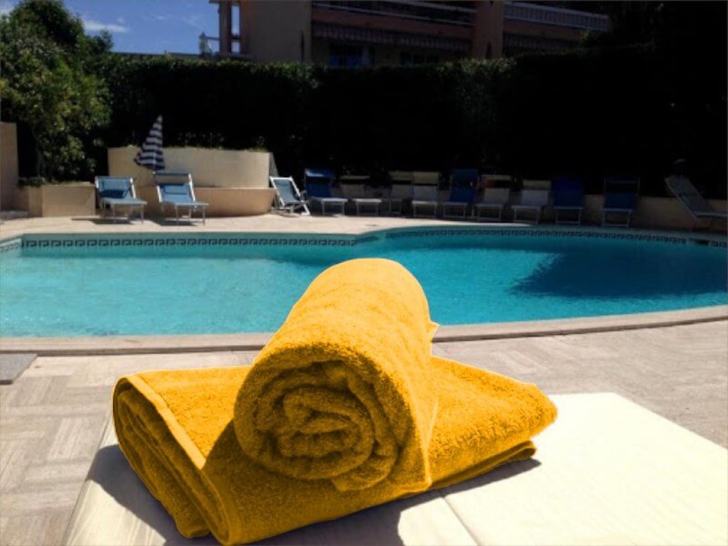 Πετσέτα Πισίνας Ξενοδοχείου Κίτρινη Βαμβακερή 450gsm Γαρύφαλλο 80x160 | Γαρύφαλλο - Λευκά Είδη